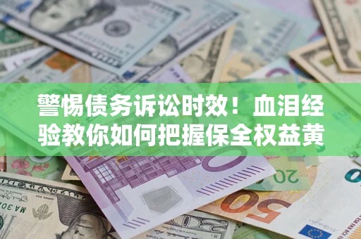 武汉警惕债务诉讼时效！血泪经验教你如何把握保全权益黄金期