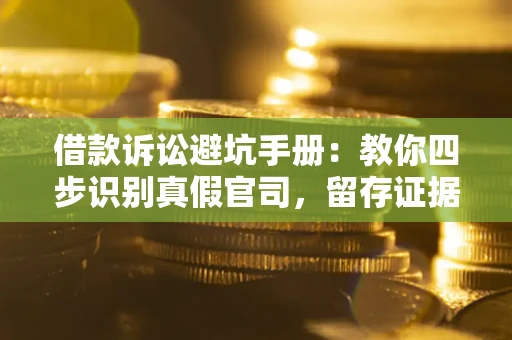 武汉借款诉讼避坑手册：教你四步识别真假官司，留存证据不踩雷