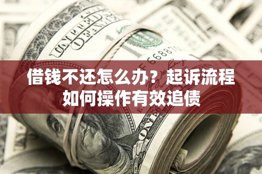武汉借钱不还怎么办？起诉流程如何操作有效追债