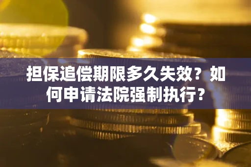 武汉担保追偿期限多久失效？如何申请法院强制执行？