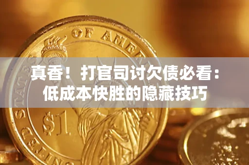 武汉真香！打官司讨欠债必看：低成本快胜的隐藏技巧